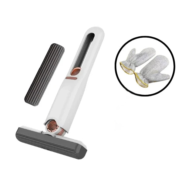 Mini Portable Mop  Flexible Mop For Cleaning  With Gloves