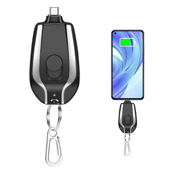 Emergency Key chain Portable Charger (type I Phone )(random Color)