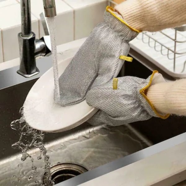 High - Quality Aluminum Wire Mesh Kitchen Cleaning Gloves - GADGET SPARK